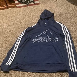 Navy adidas youth large hoodie